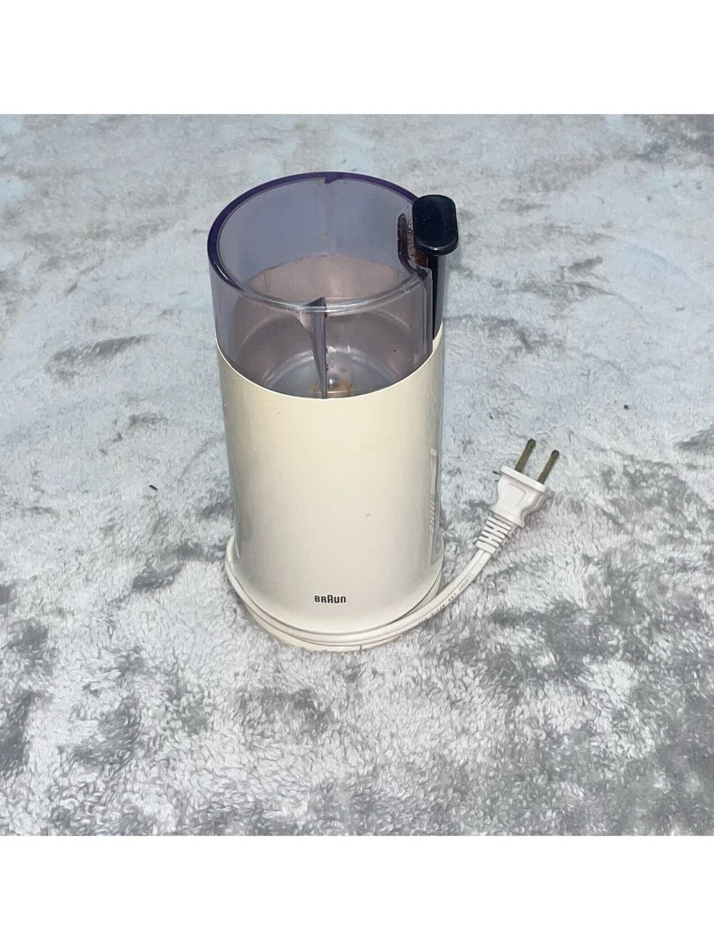 Works Great! Vtg. Braun Coffee Grinder KSM 2 Cream Electric Mill 150W 4041, Easy